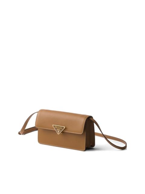 Saffiano leather push-lock clasp mini bag