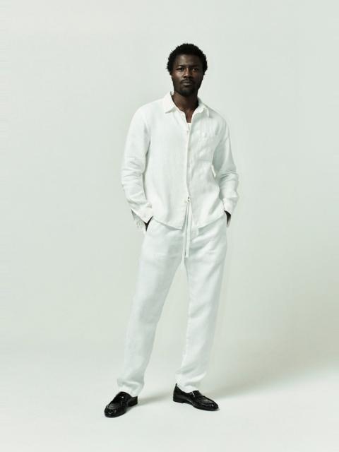 Single Pocket Linen Workshirt
In White