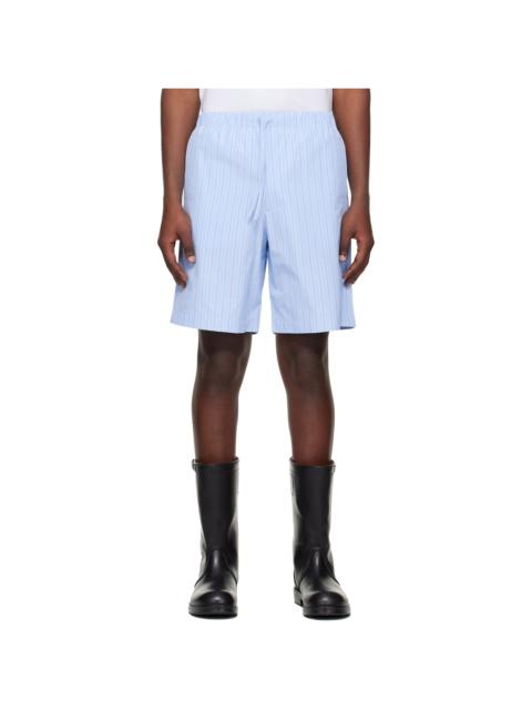 Blue Cotton Shorts
