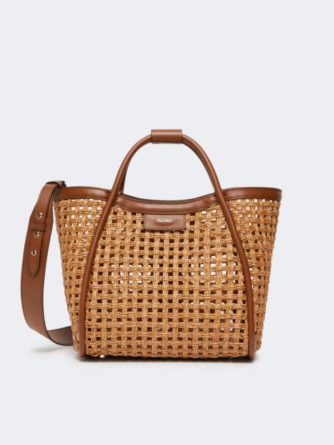 Small Marine bag in woven natural fibre - BEIGE