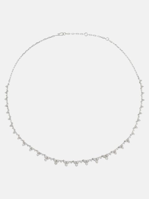 Rivulet Tears 18kt white gold necklace with diamonds