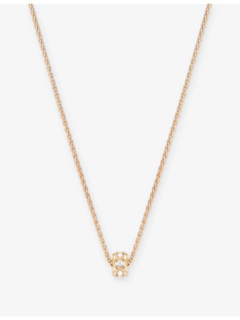 Possession 18ct Rose-Gold And 0.16ct Brilliant-Cut Diamond Pendant Necklace