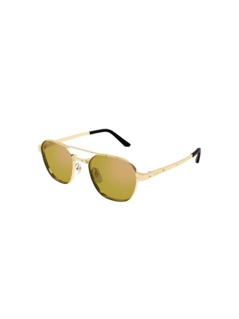 pilot-frame browline sunglasses