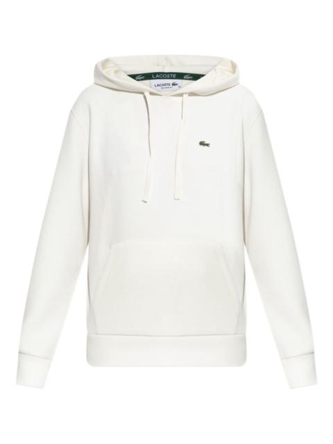 embroidered-logo hoodie