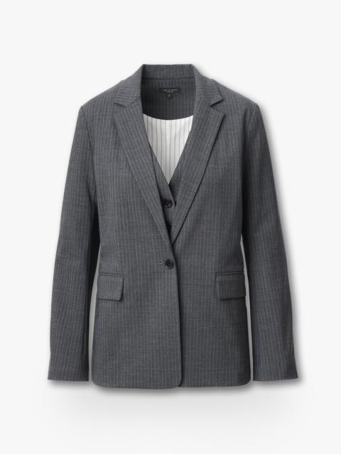 Jennifer Striped Two-in-One Blazer