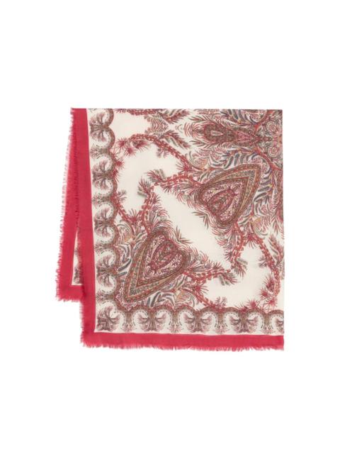 paisley-print scarf