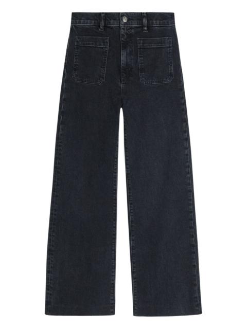 front-pocket denim jeans