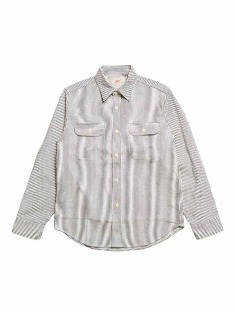 Hickory Stripe L/S Work Shirt - SC27853