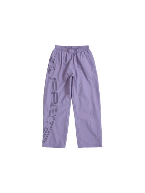 Supreme Spellout Embroidered Track Pant (SS25) Dusty Purple