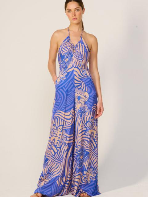 Long Jumpsuit Cilia - Blue Japonism