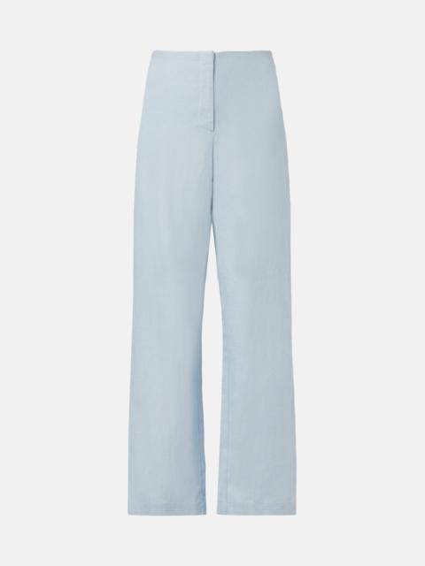 Lulea high-rise linen wide-leg pants