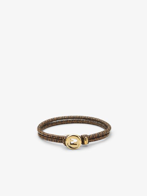 EverRound Fendi Bracelet Leather bracelet with iconic FF motif