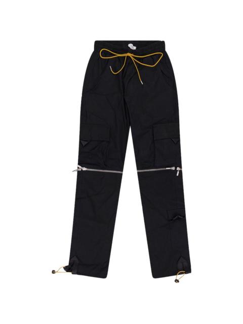 knee-zip cargo trousers