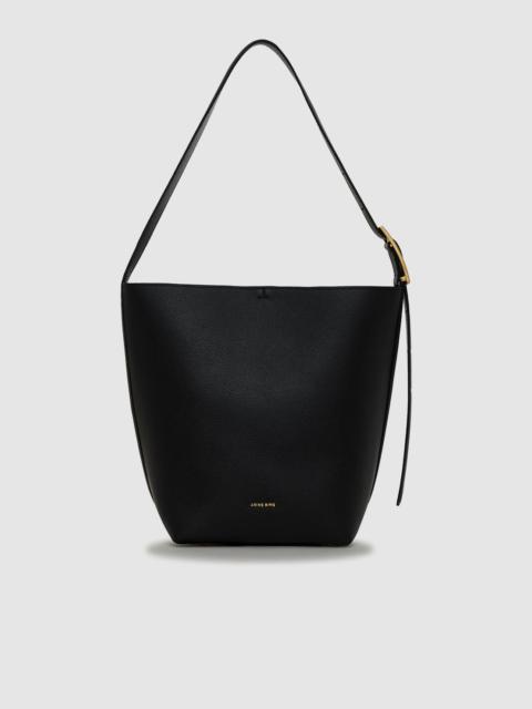 Elly Bucket Bag Grained Leather - Black