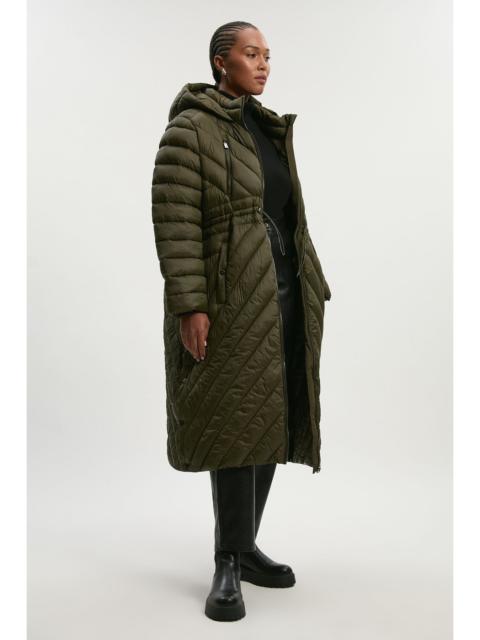 Plus Size Lightweight Knee Length Packable Coat