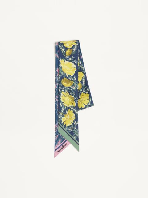 APRES L'HIVER POPPIES BANDEAU SCARF IN SILK