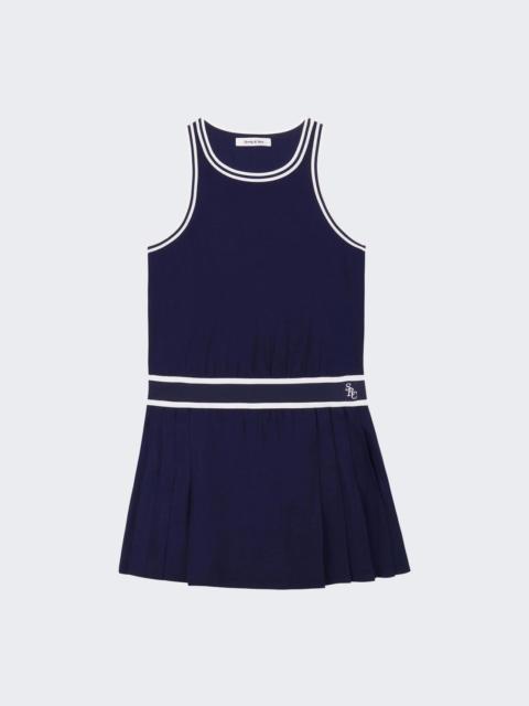Phoebe Dress Navy And White