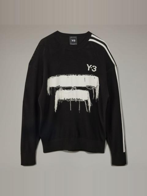Y-3 Graphic Knit Crew Sweater