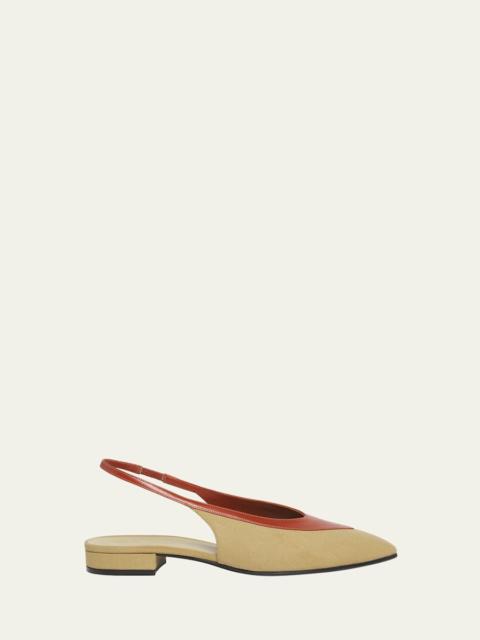 Rebecca Bicolor Slingback Ballerina Flats