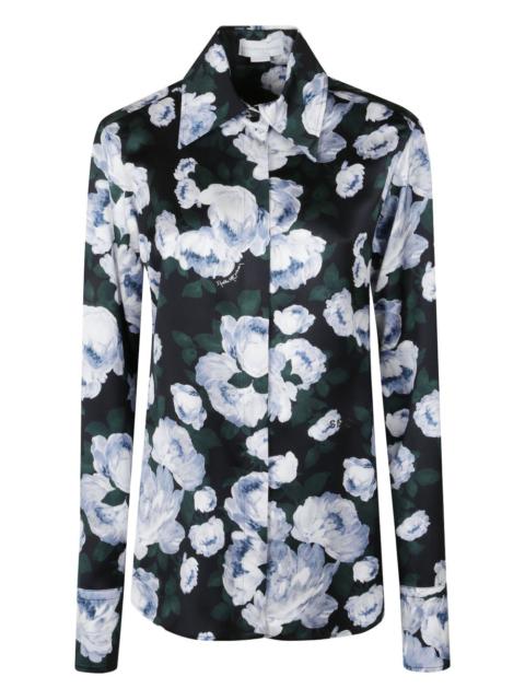 floral-print shirt