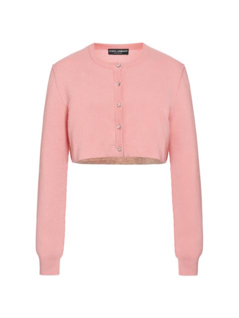 Cinched Cashmere Cardigan pink