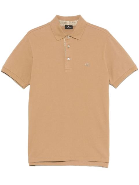 Pegaso-embroidered polo shirt