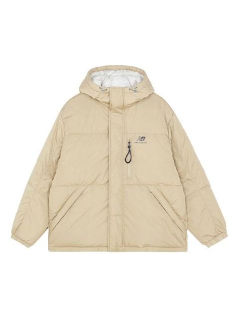 New Balance Warm Down Jacket 'Beige White' AMJ13333-HNA