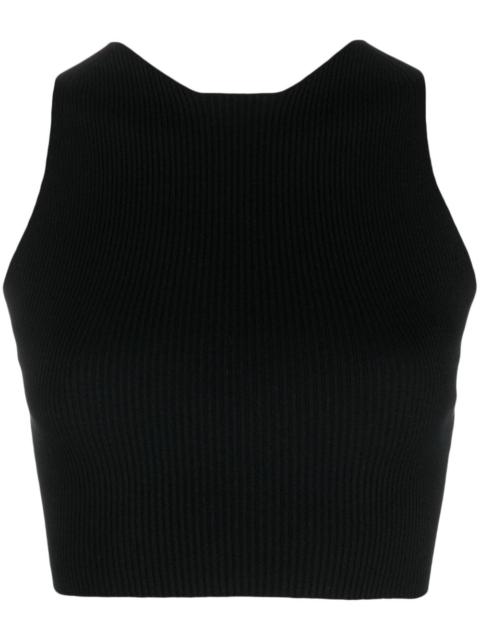 ribbed-knit crop top
