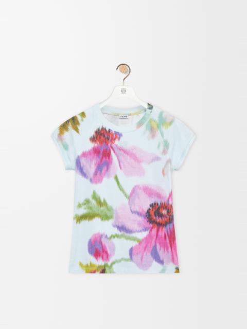 Small fit t-shirt in cotton blend