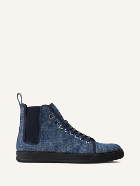 BLUE DBB1 HIGH TOP DENIM SNEAKERS