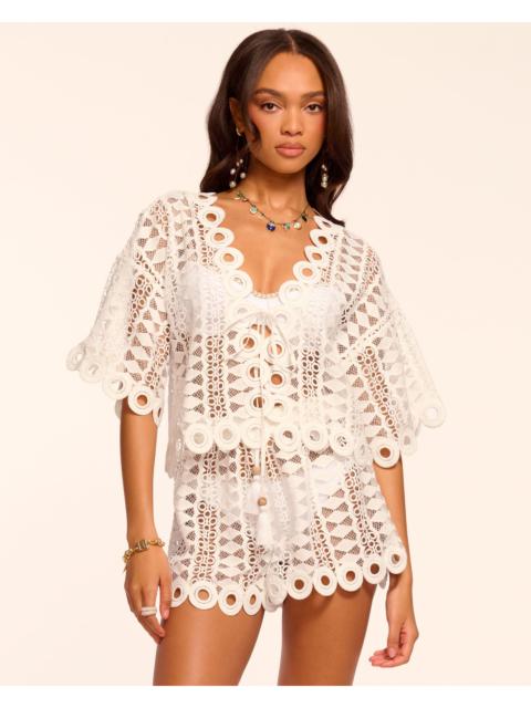 Dottie Cotton Embroidered Coverup Top