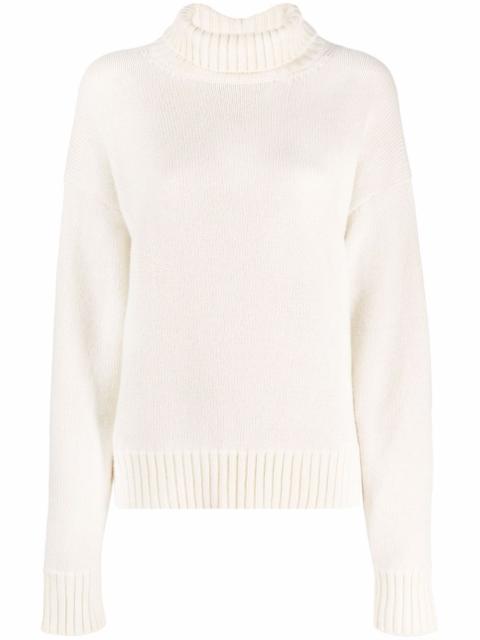 roll neck knitted jumper