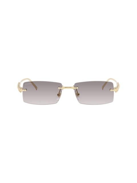 Gold Exception 'Clash de Cartier' Sunglasses
