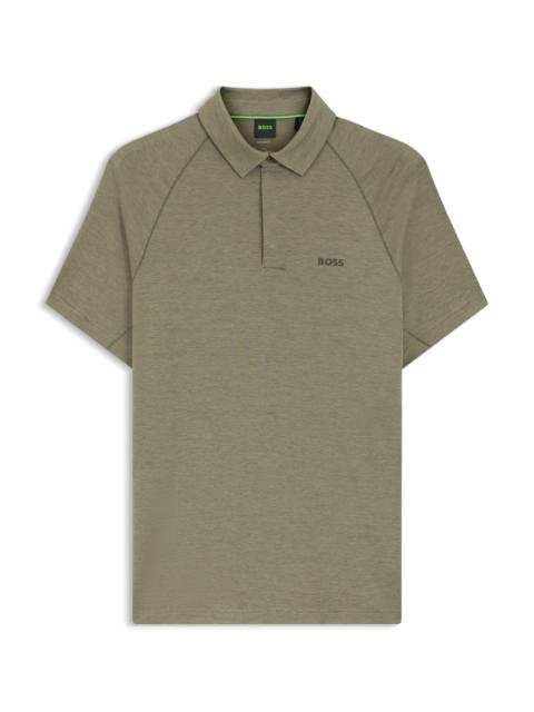 SLIM-FIT POLO SHIRT WITH TEMPERATURE-REGULATING PERFORMANCE
