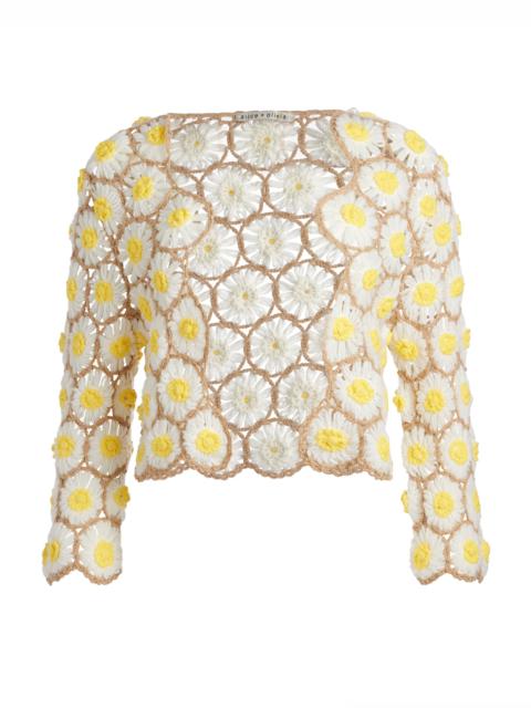 ANDERSON DAISY CROCHET CARDIGAN