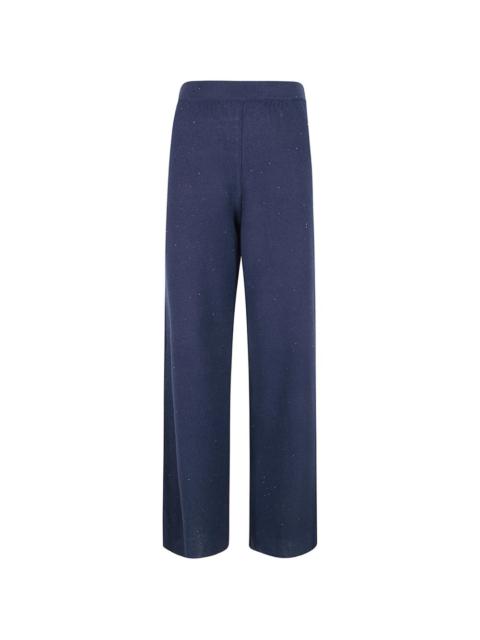 wide-leg sequin trousers