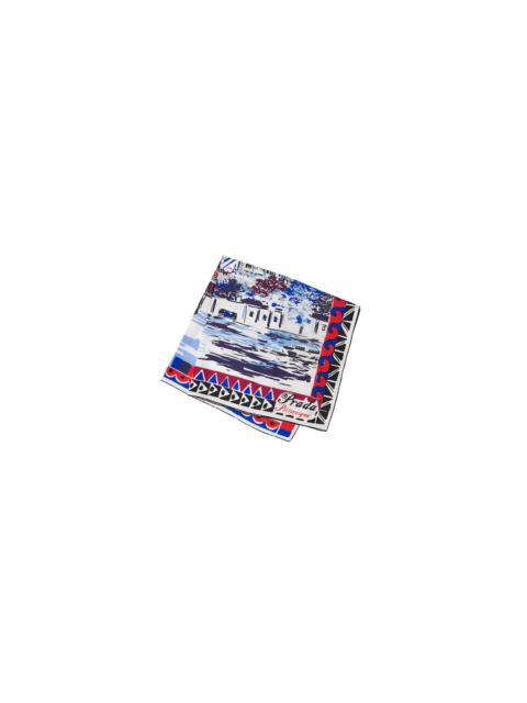 Pittoresque Paris printed silk 90 foulard