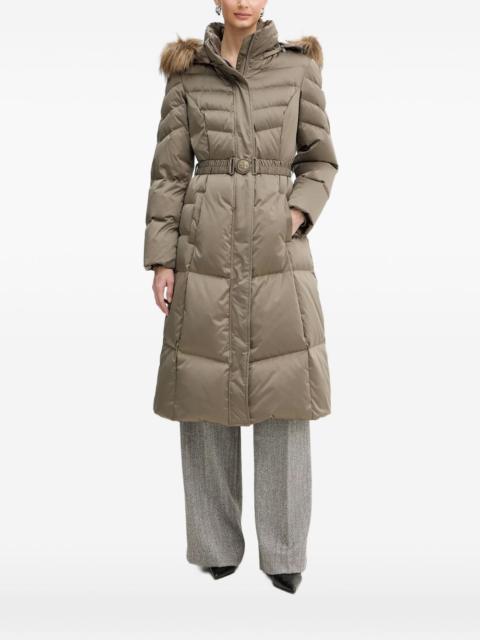 hooded padded coat