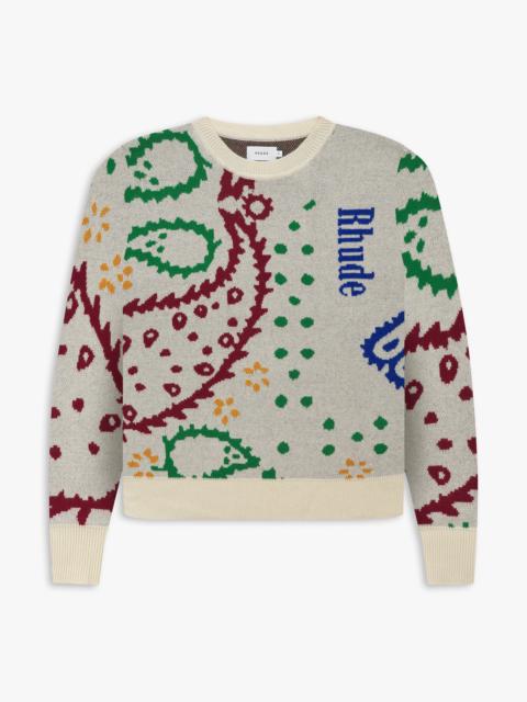 MULTI COLOR BANDANA CREW