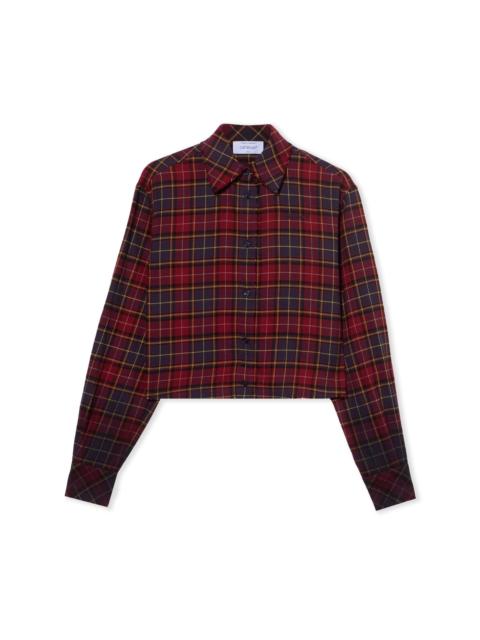 Check Flannel Arrow Spray Shirt