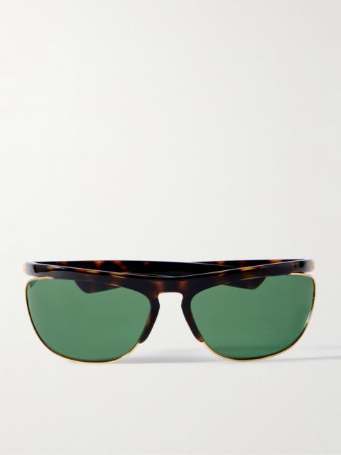 Cat-eye Tortoiseshell Acetate And Gold-tone Sunglasses