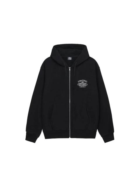 Stussy Worldwide Zip Hoodie Black