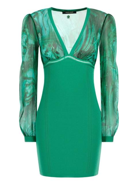 abstract-print mini dress