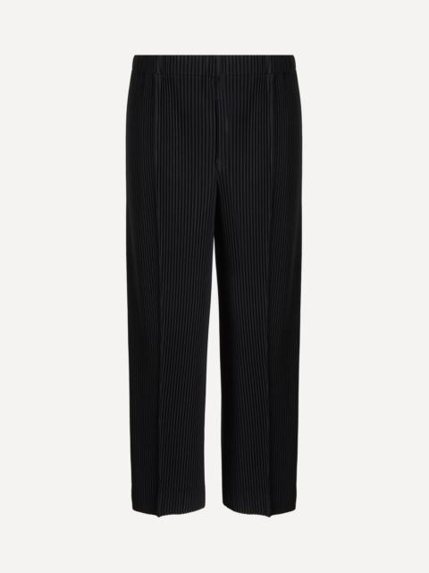 MC JANUARY Black Pleated Straight-Leg Trousers