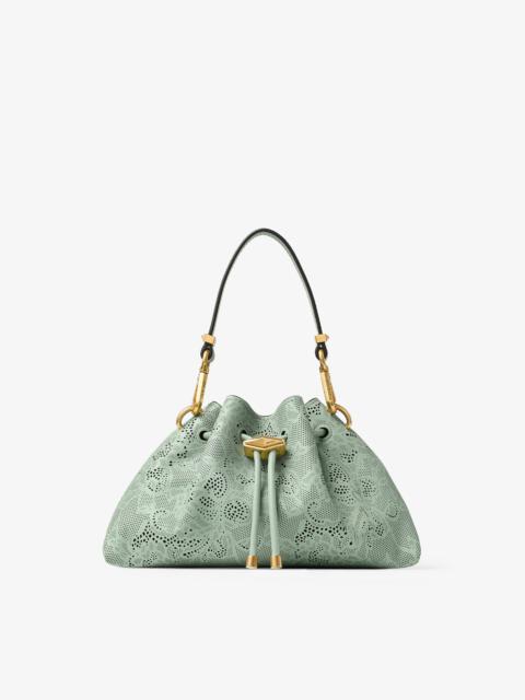 Cinch Small
Verde Jimmy Choo Perforated Leather Lace Bucket Bag