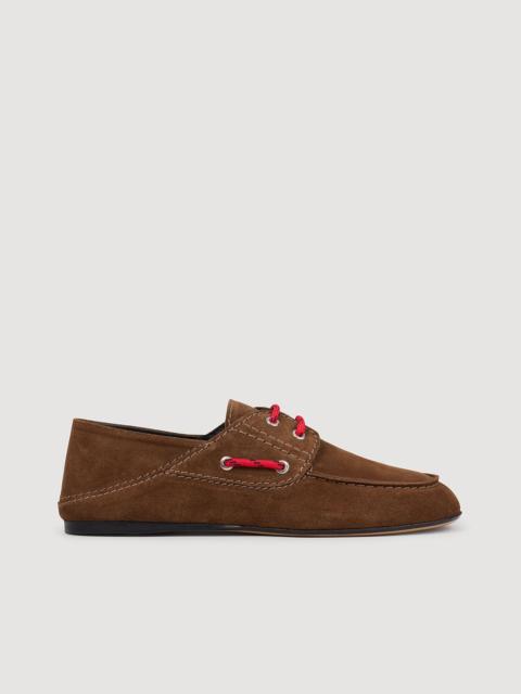 SUEDE LACE-UP BOAT SHOES