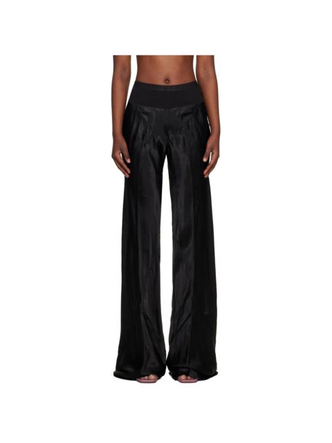 Black Temple Bias Trousers
