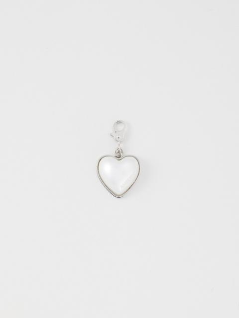 SMALL PEARL HEART CHARM