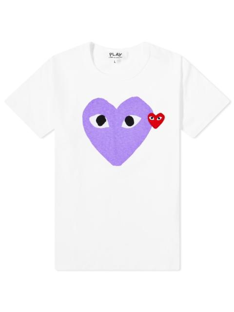 Comme des Garcons Play Women's Double Heart Logo T-Shirt