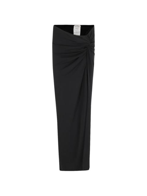 Zohra twist-detail maxi skirt